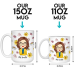It Takes A Big Heart To Shape Little Minds - Teacher Personalized Custom 3D Inflated Effect Printed Mug - Gift For Teacher