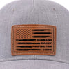 My Dad, My Hero, My Love - Family Leather Patch Hat - Gift For Dad