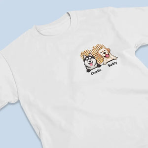 Pop Art We Woof You Every Day - Personalized Custom Women's T-shirt Designed By Evita Needful