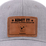 Where I Go, Joy Is Sure To Follow - Dog Personalized Custom Leather Patch Hat - Gift For Pet Owners, Pet Lovers