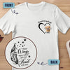 Custom Photo Your Wings Were Ready But My Heart Was Not - Memorial Personalized Custom Back And Front Printed Unisex T-shirt - Sympathy Gift For Pet Owners, Pet Lovers