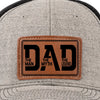 A Father’s Love Is Eternal - Family Leather Patch Hat - Gift For Dad