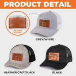 Your Loyal Pup Is Forever Grateful - Dog Personalized Custom Leather Patch Hat - Gift For Dad, Dog Lovers