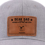 Your Loyal Pup Is Forever Grateful - Dog Personalized Custom Leather Patch Hat - Gift For Dad, Dog Lovers
