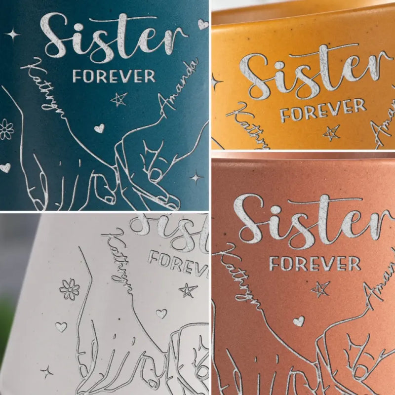 Bestie Forever - Bestie Personalized Custom Pottery Mug - Gift For Best Friends, BFF, Sisters