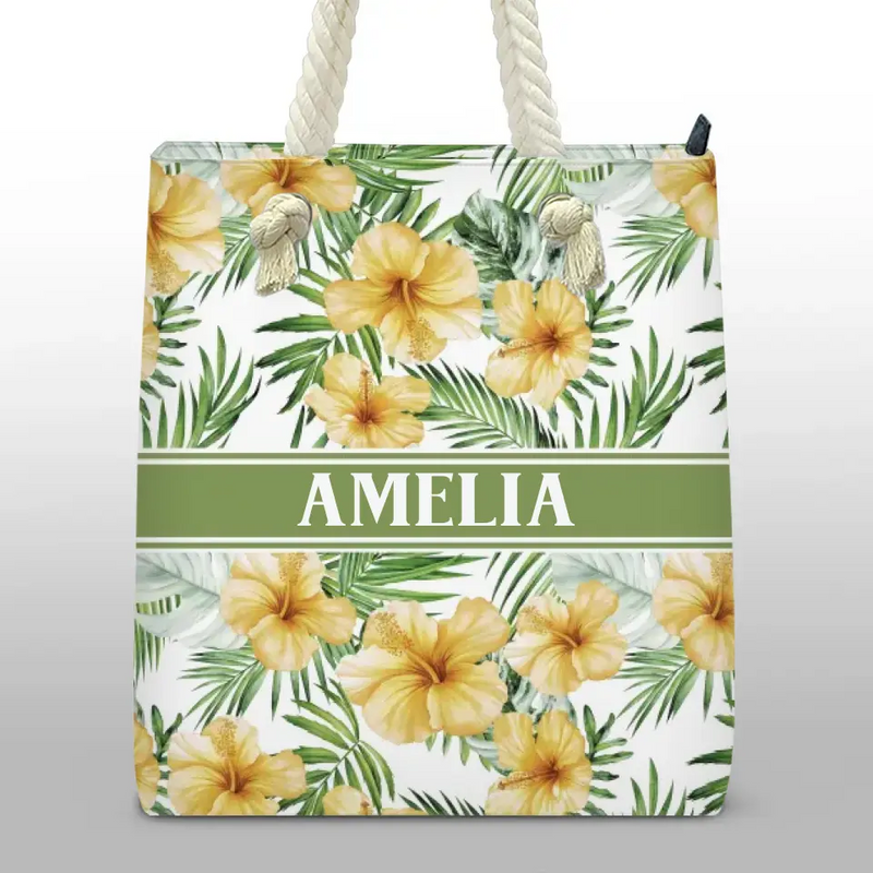 It's Summer Time - Bestie Personalized Custom Beach Bag - Summer Vacation Gift For Best Friends, BFF, Sisters