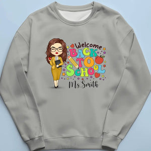 Bienvenue à l'école - T-shirt unisexe personnalisé, sweat à capuche, sweat-shirt - Cadeau pour enseignant
