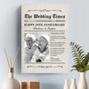 Custom Photo The Wedding Times - Couple Personalized Custom Vertical Canvas - Gift For Husband Wife, Anniversary