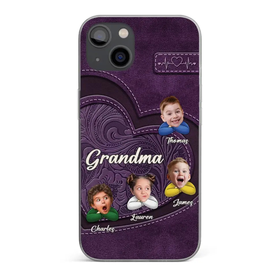 Custom Photo Call Me Grandma - Family Personalized Custom Clear Phone Case - Gift For Mom, Grandma