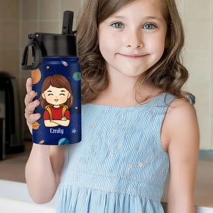 I Am Enough - Personalized Custom Kid Water Bottle - Back To School Gift For Kid, Grandkid