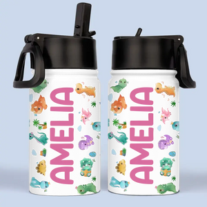 Back To School - Personalized Custom Kid Water Bottle - Back To School Gift For Kid, Grandkid