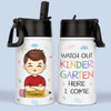 Watch Out First Grade, Here I Come! - Personalized Custom Kid Water Bottle - Back To School Gift For Kid, Grandkid