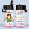 God Says I Am Enough - Personalized Custom Kid Water Bottle - Back To School Gift For Kid, Grandkid