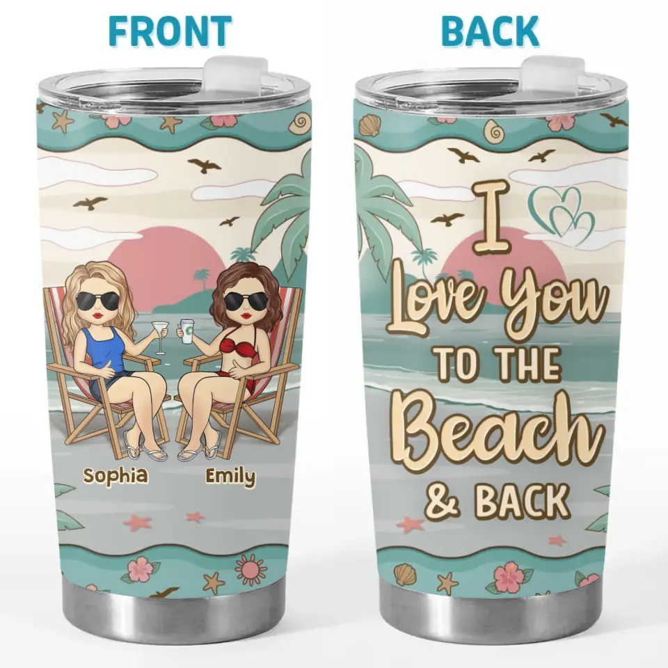 A True Friend Is For Ever A Friend - Bestie Personalized Custom Tumbler - Summer Vacation Gift For Best Friends, BFF, Sisters