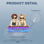 Partners In Crime - Bestie Personalized Custom Acrylic Shaking Stand - Gift For Best Friends, BFF, Sisters