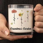 Custom Name Grandma's Garden Gifts - Personalized Glass Mug