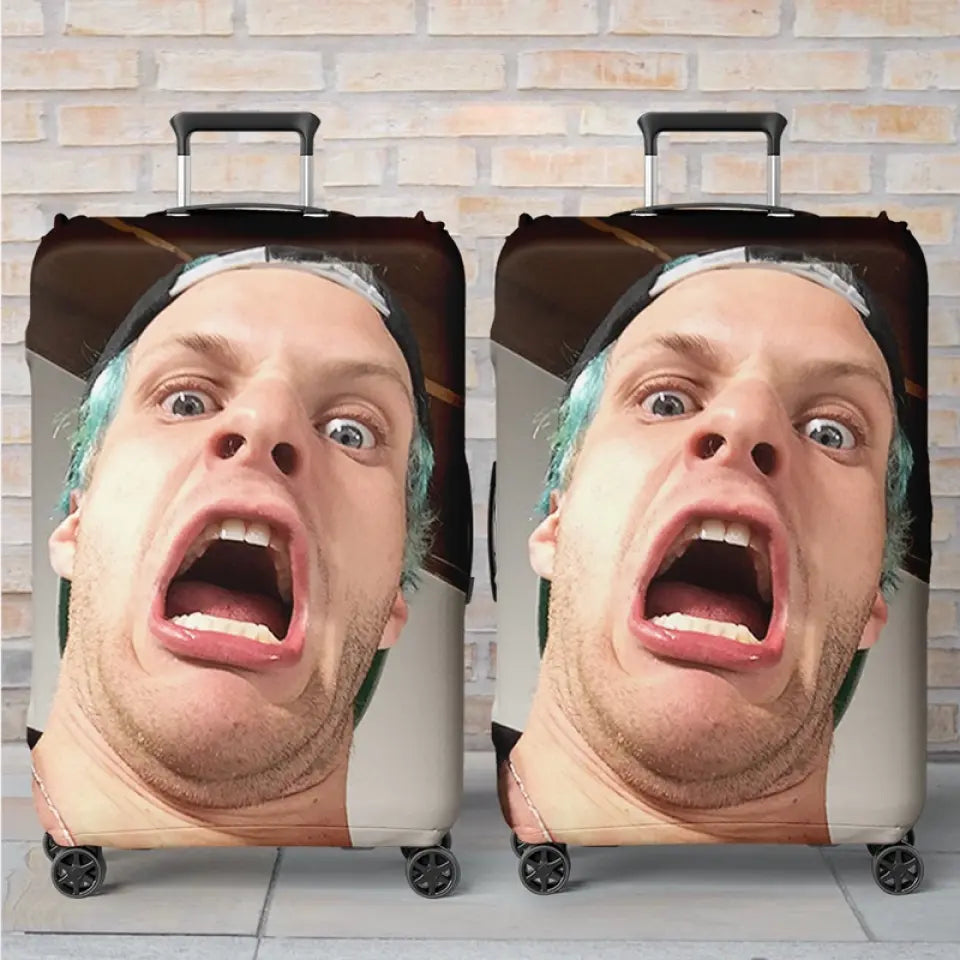 Photo personnalisée : tout ce dont vous avez besoin, c'est d'amour et d'un passeport - Housse de bagage personnalisée pour voyage - Cadeau pour les vacances d'été, cadeau pour les amateurs de voyages d'aventure