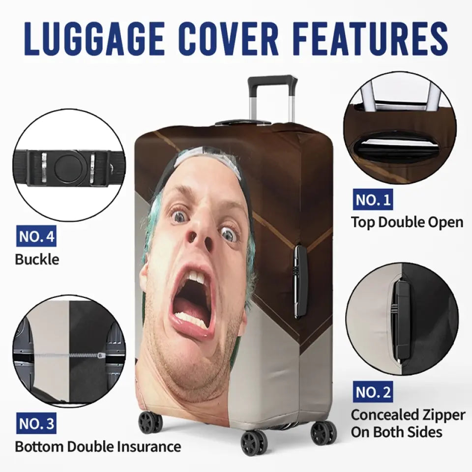 Photo personnalisée : tout ce dont vous avez besoin, c'est d'amour et d'un passeport - Housse de bagage personnalisée pour voyage - Cadeau pour les vacances d'été, cadeau pour les amateurs de voyages d'aventure