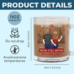 You're Still Hotter Than This Coffee - Couple Personalized Custom Glass Mug - Gift For Husband Wife, Anniversary
