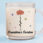 Custom Name Grandma's Garden Gifts - Personalized Glass Mug