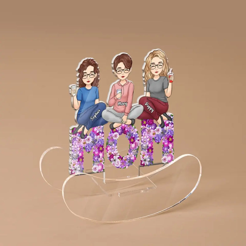 Mother's Greatest Treasure - Family Personalized Custom Acrylic Shaking Stand - Gift For Mom, Grandma