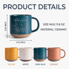 Hold My Hand - Couple Personalized Custom Pottery Mug - Gift For Husband Wife, Anniversary