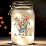 Custom Name Mother's Day Gifts for Mom - Personalized Mason Jar Light