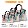Blessed To Be Called Abuela - Family Personalized Custom Leather Handbag - Gift For Mom, Grandma