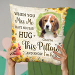 Custom Photo Let This Pillow Fill The Emptiness In Your Arms - Memorial Personalized Custom Pillow - Sympathy Gift, Gift For Pet Owners, Pet Lovers