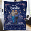 You Will Always Be The Sister Of My Soul - Bestie Personalized Custom Blanket - Gift For Best Friends, BFF, Sisters