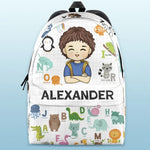 The Future Of The World Is In My Classroom Today - Personalized Custom Kid Backpack - Back To School Gift For Kid