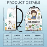The Future Of The World Is In My Classroom Today - Personalized Custom Kid Backpack - Back To School Gift For Kid
