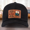 Loving You Is The Most Precious Adventure I Know - Couple Personalized Custom Leather Patch Hat - Gift For Husband Wife, Anniversary