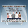 Together Is A Beautiful Place To Be - Family Personalized Custom Rectangle Shaped Acrylic Plaque - Gift For Family Members