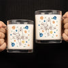 All Love Begins And Ends There - Family Personalized Custom Glass Mug - Gift For Mom, Grandma