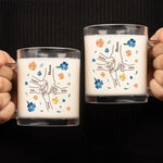 All Love Begins And Ends There - Family Personalized Custom Glass Mug - Gift For Mom, Grandma