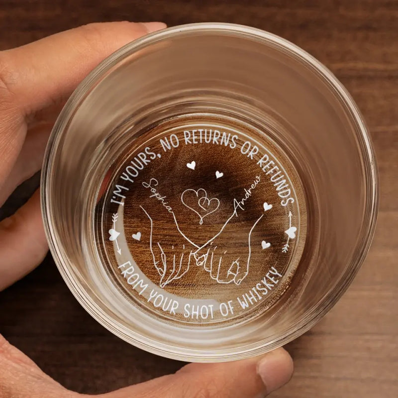 Couples That Laugh Together, Last Together - Couple Personalized Custom Whiskey Glass - Gift For Husband Wife, Anniversary