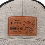 Only One Annoy My Life - Couple Personalized Custom Leather Patch Hat - Gift For Husband Wife, Anniversary
