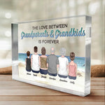 Custom Name Grandparents and Grandkids Gifts - Personalized Shaped Acrylic Plaque