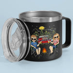 Custom Name Camping Couple Gifts - Personalized 14 Oz Tumbler With Handle