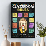 Without Teachers, Life Would Have No Class - Teacher Personalized Custom Vertical Canvas - Gift For Teacher
