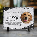 Custom Pet Photo Memorial Gifts for Dog Lovers - Personalized Stone With Stand