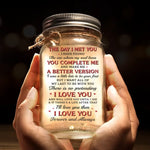 Custom Name Romantic Couple Gifts - Personalized Mason Jar Light