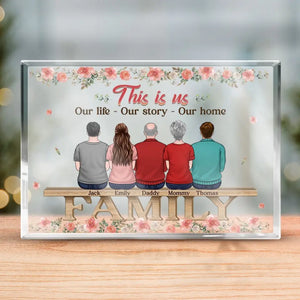 Where Life Begins And Love Never Ends - Family Personalized Custom Rec ...