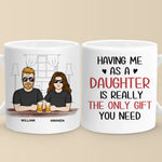 Custom Name Father Daughter Gifts - Personalized Mugs