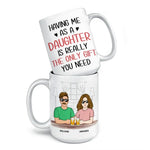 Custom Name Father Daughter Gifts - Personalized Mugs