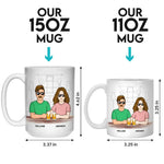 Custom Name Father Daughter Gifts - Personalized Mugs