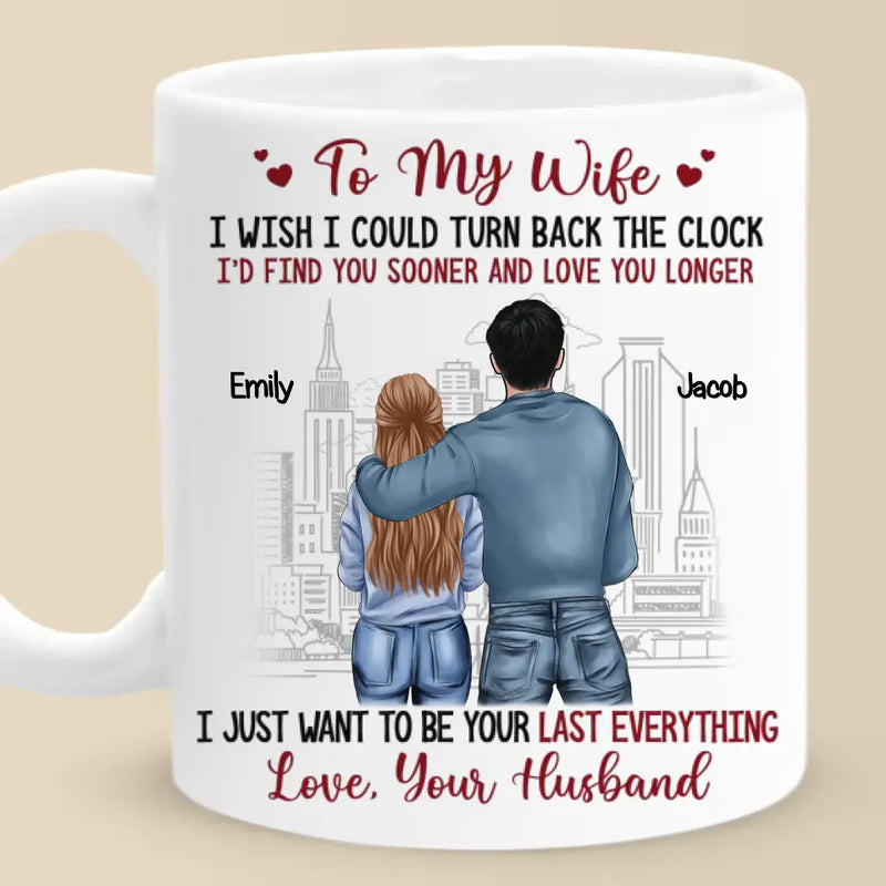 A True Love Story Never Ends - Couple Personalized Custom Mug - Gift For Husband Wife, Anniversary