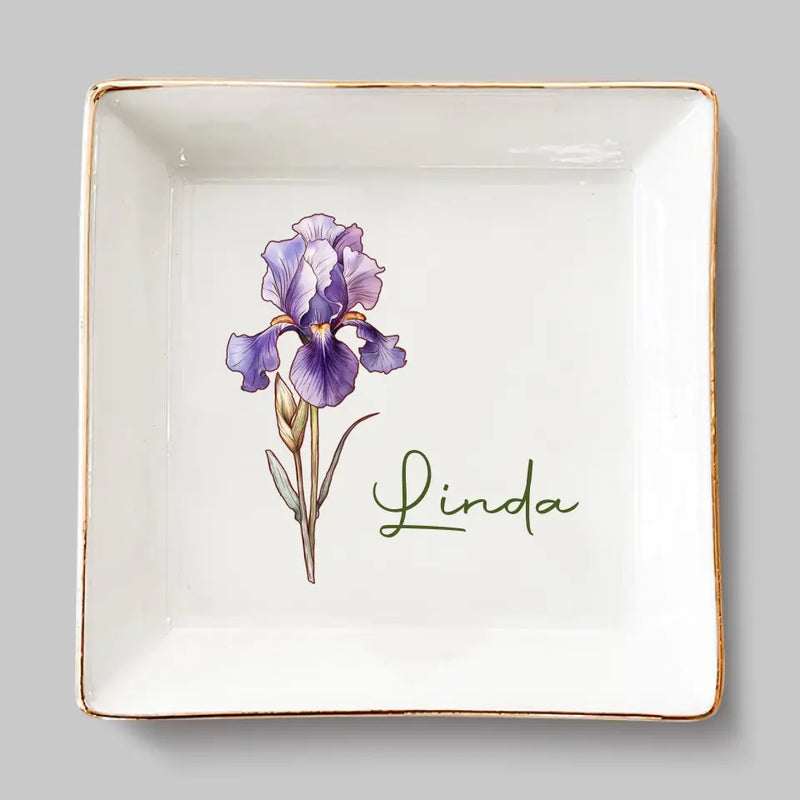 You're My Sunshine On A Cloudy Day - Bestie Personalized Custom Jewelry Dish - Gift For Best Friends, BFF, Sisters
