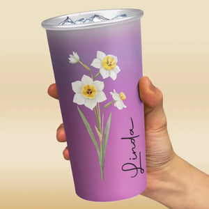 La plus belle fleur du jardin - Tasse personnalisée en aluminium à changement de couleur - Cadeau pour vous-même, vos meilleurs amis, vos meilleures amies, vos sœurs